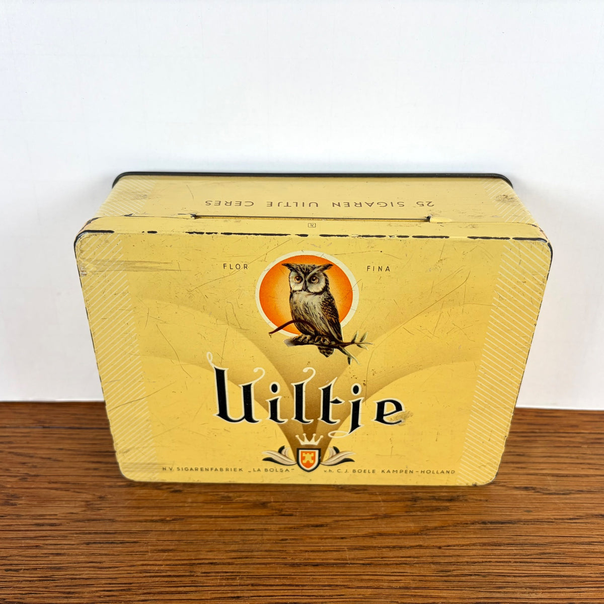Vintage sigarenblik Uiltje