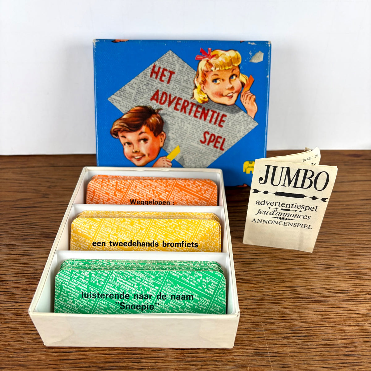 Vintage Het Advertentie Spel Jumbo