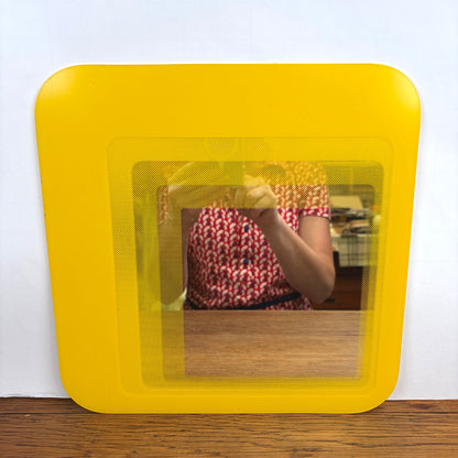 Vintage IKEA Hylkje spiegel geel 1999