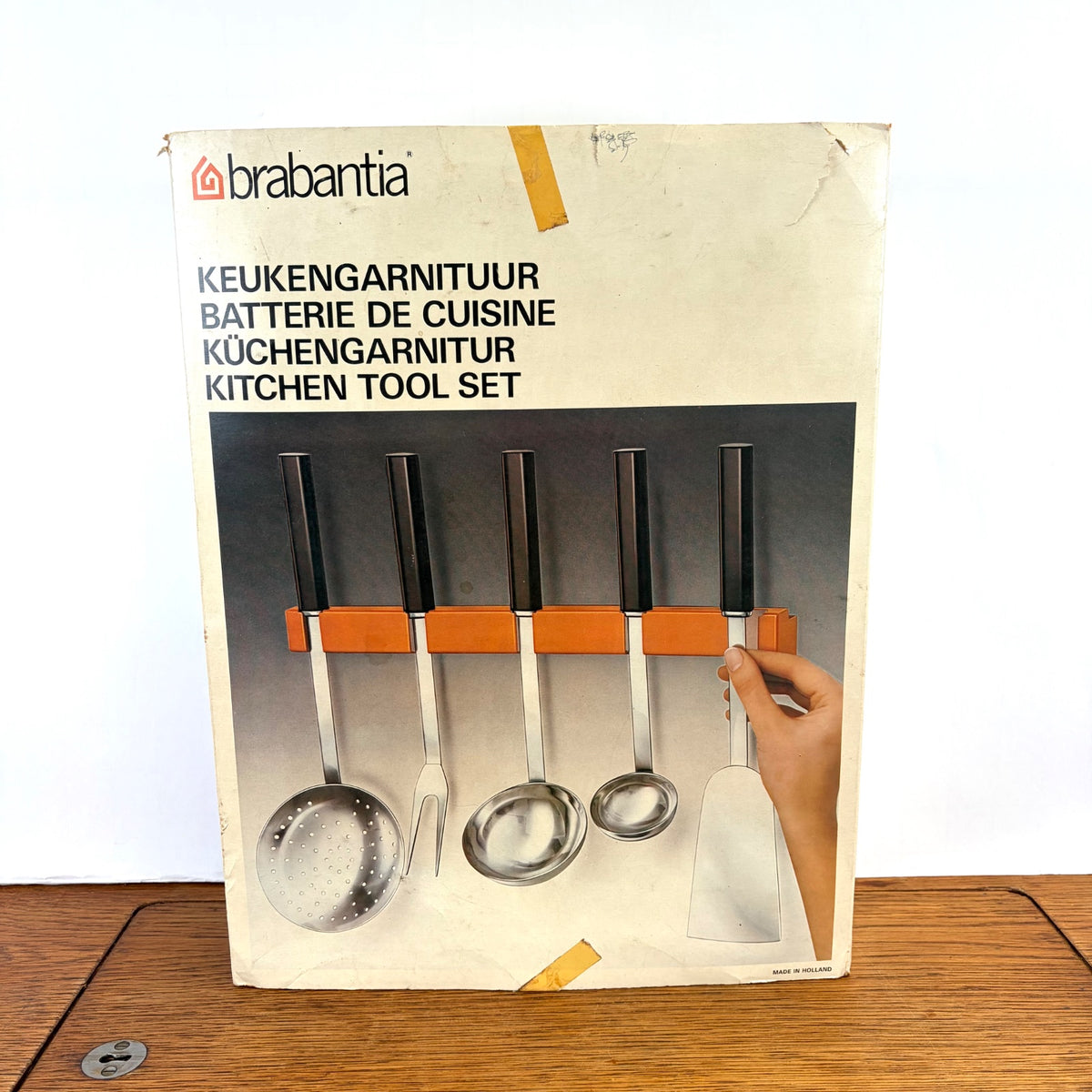 Vintage Brabantia keukengarnituur set Boterbloem