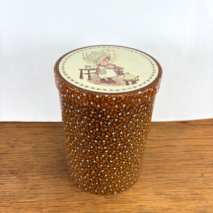 Vintage Holly Hobbie blik bruin