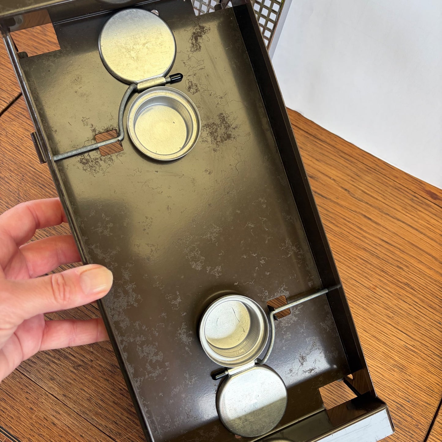 Vintage Brabantia rechaud boterbloem motief