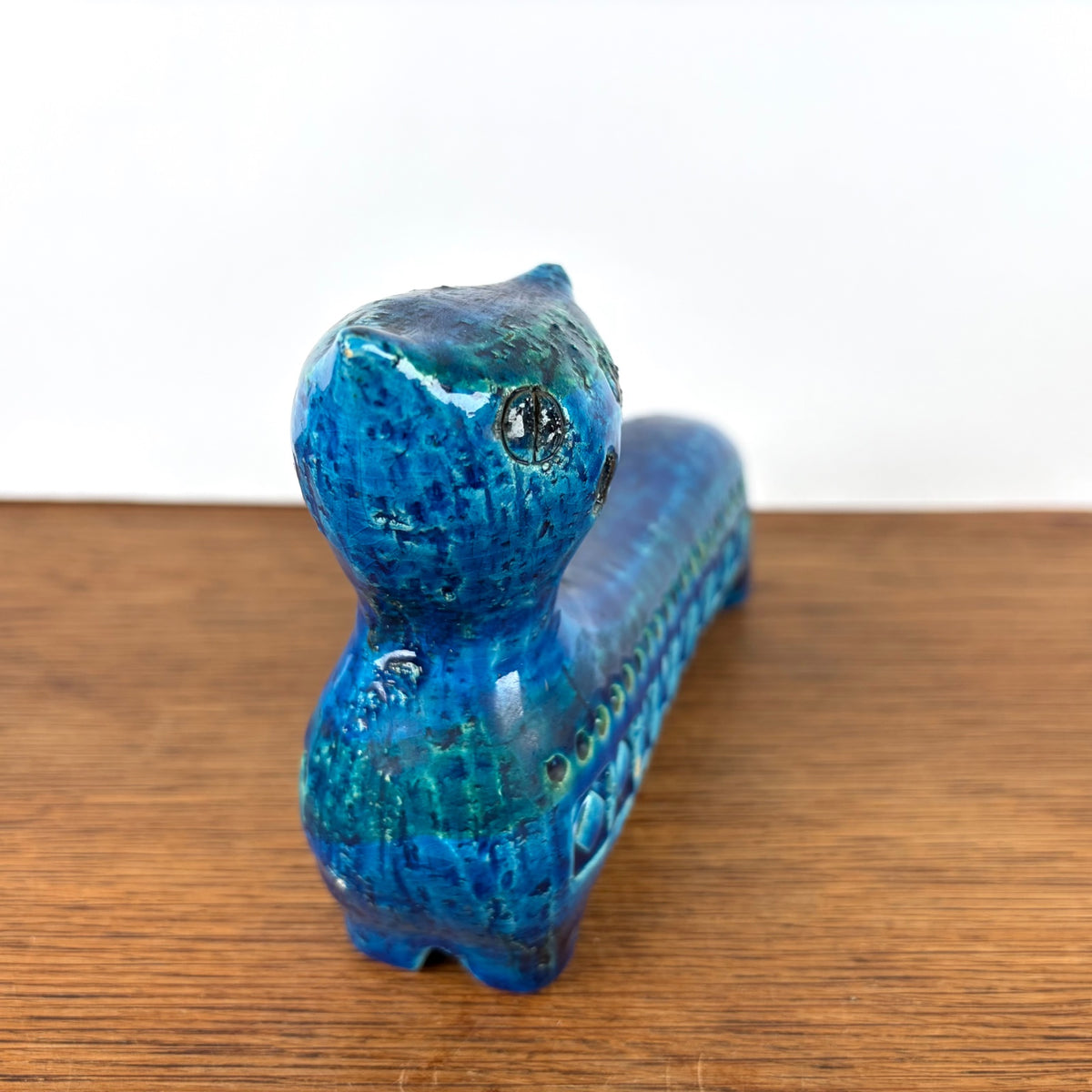 Vintage Bitossi kat blauw