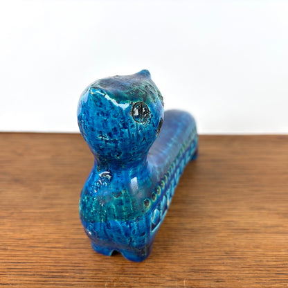 Vintage Bitossi kat blauw