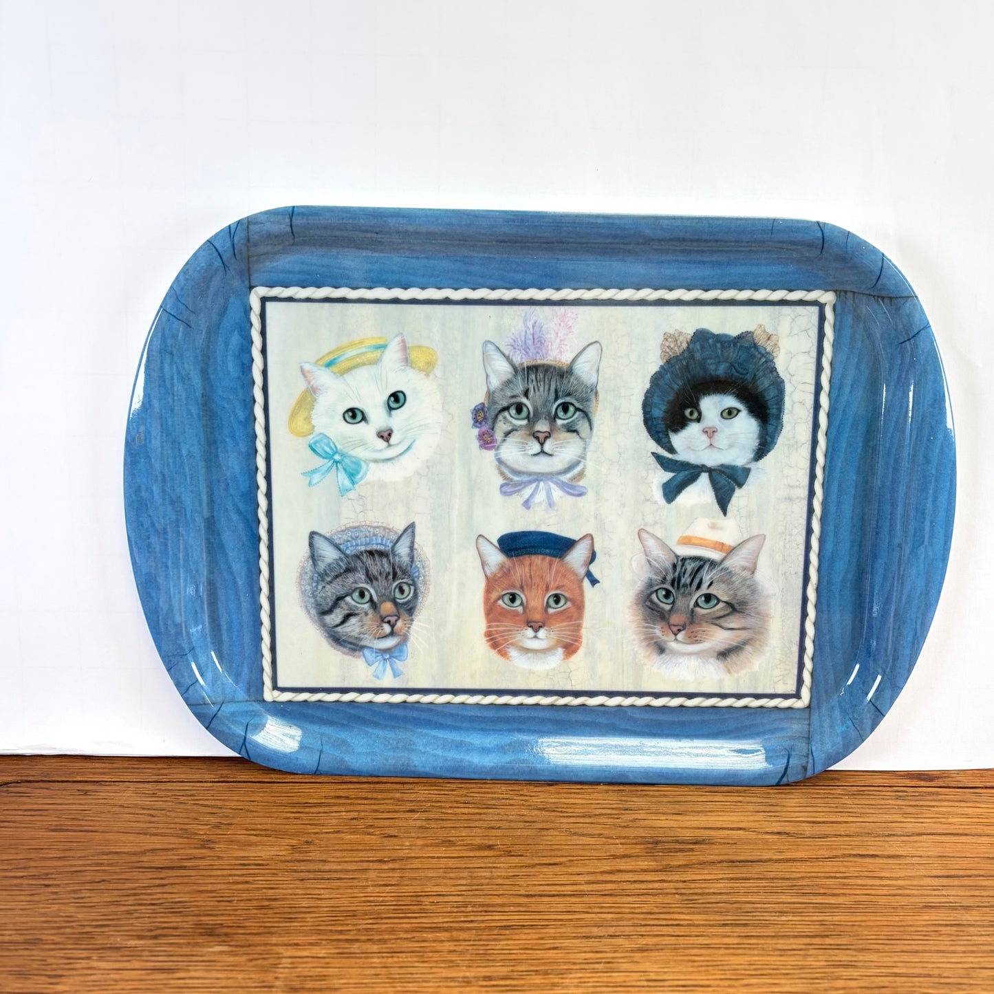 Vintage dienblad katten Wilscombe