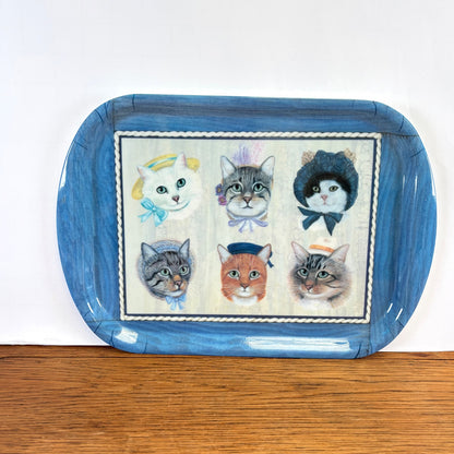 Vintage dienblad katten Wilscombe
