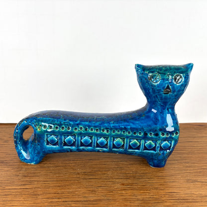 Vintage Bitossi kat blauw