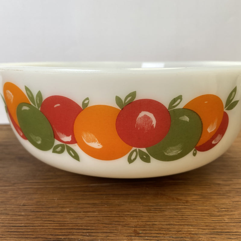 Vintage melkglas schaal fruit