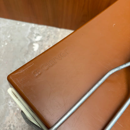Vintage Curver koelbox oranje bruin