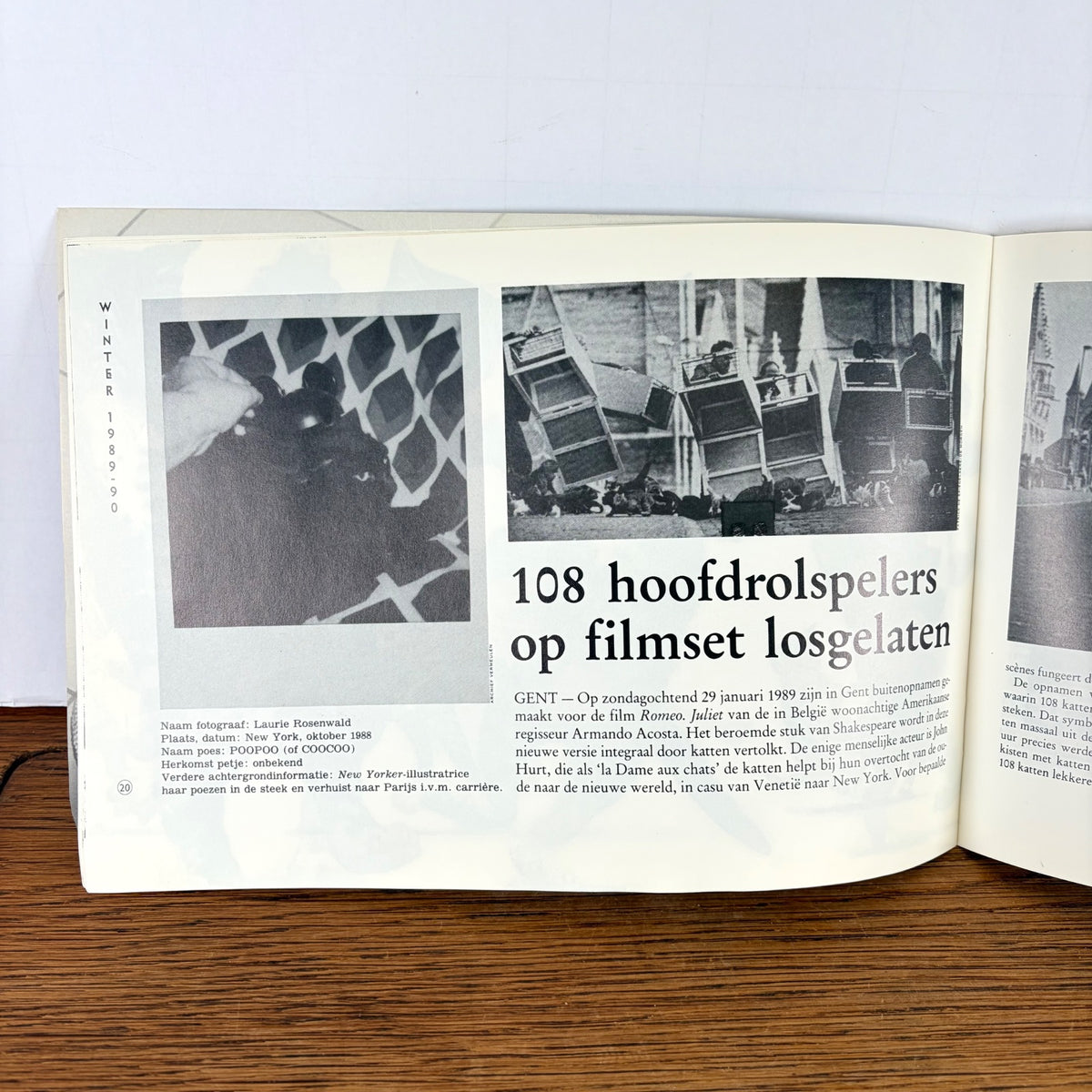 Vintage De Poezenkrant nr. 40 winter 1989-1990
