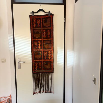 Vintage wollen wandkleed