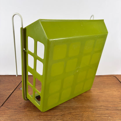 Vintage groen plastic hangmandje kast jaren 70