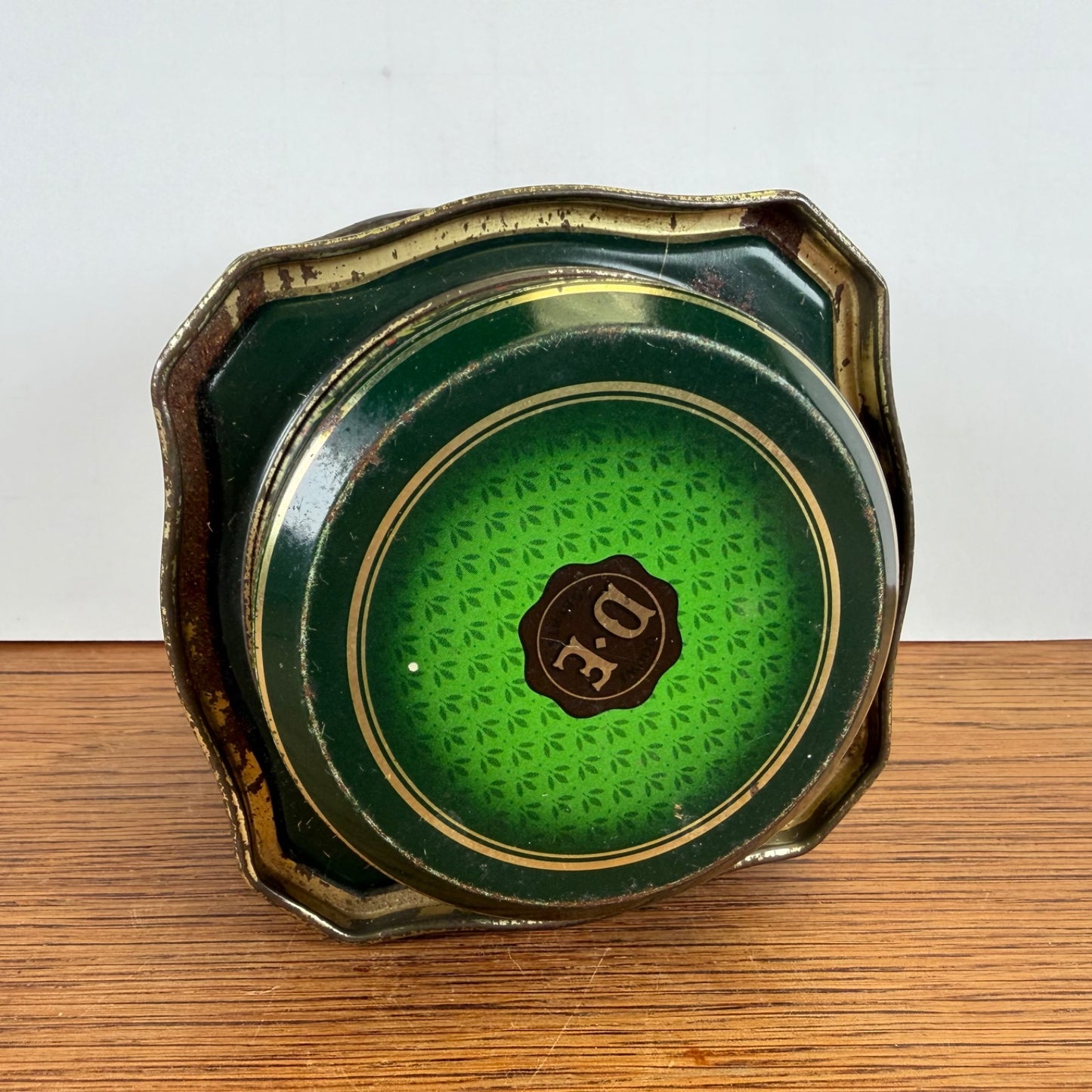 Vintage Pickwick theeblik groen