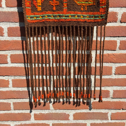 Vintage wollen wandkleed