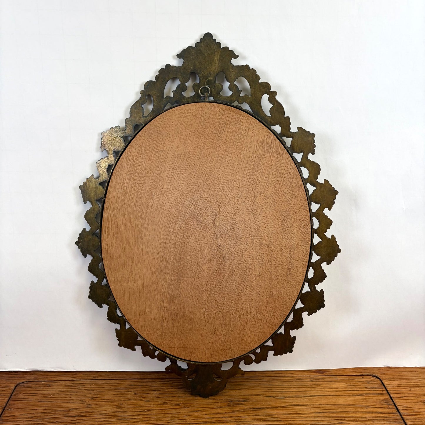 Vintage ovale barok spiegel