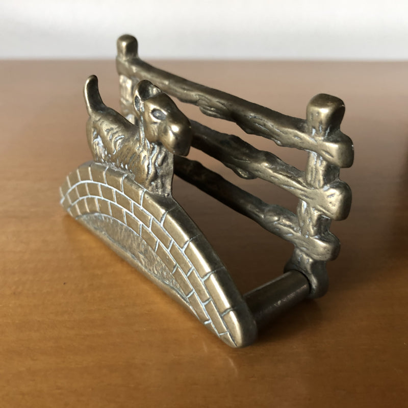 Messing Brievenhouder Hondje Tres Vintage messing-brievenhouder-hondje-tres-vintage