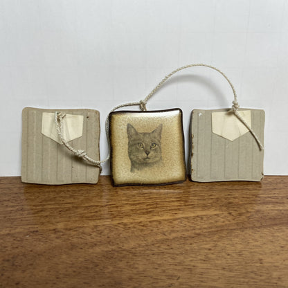 Vintage tegeltjes met katten