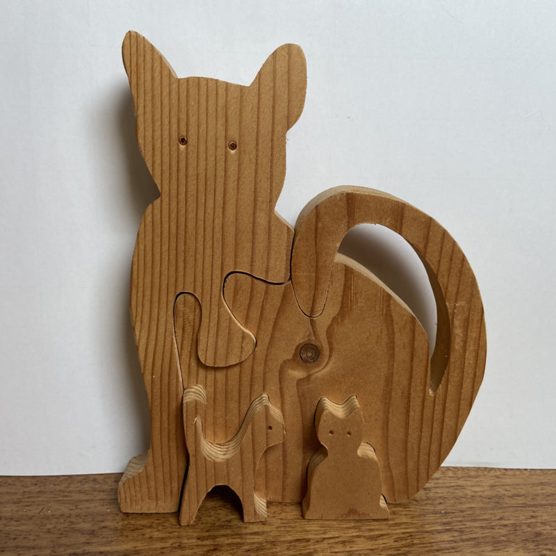 Grote houten puzzel katten