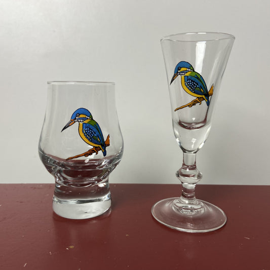 Borrelglaasjes ijsvogel