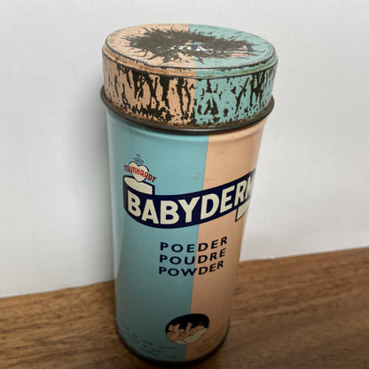 Vintage blikje babyderm poeder