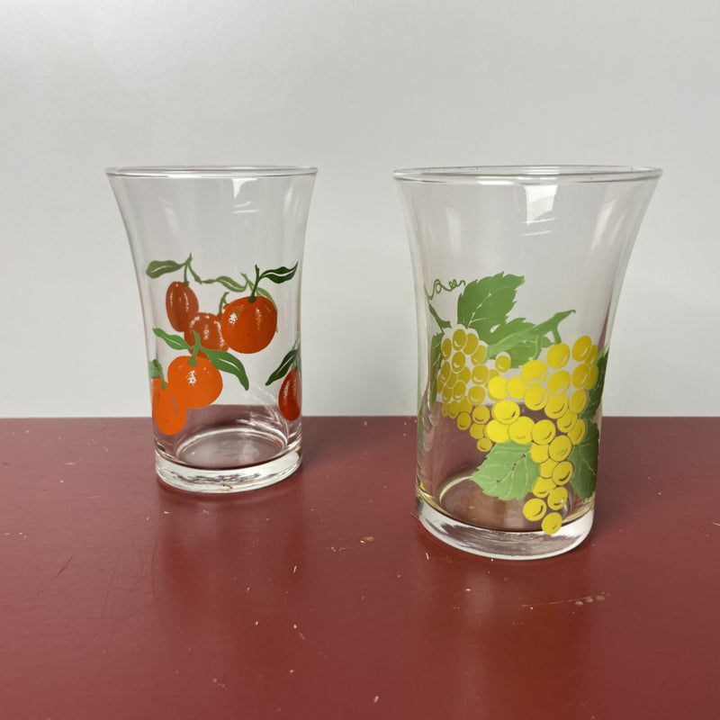 Vintage fruitglaasjes