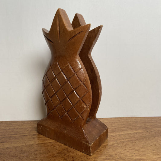 Houten brievenstandaard Ananas