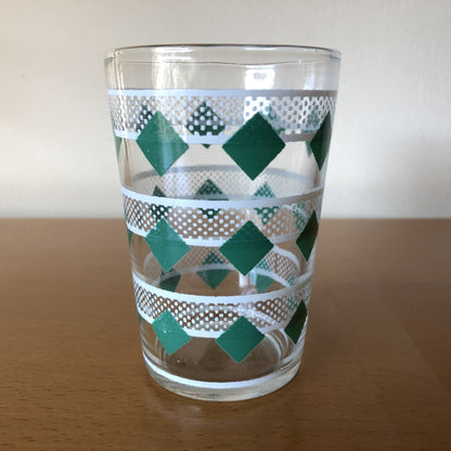 Vintage glas groen wit