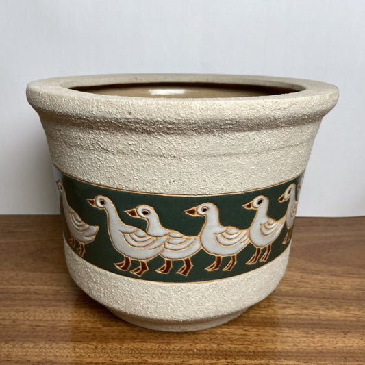 Bloempot met eendjes
