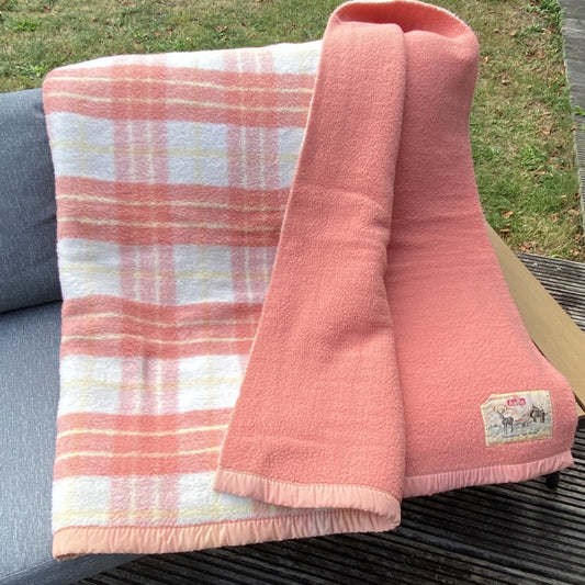 Vintage warme roze deken