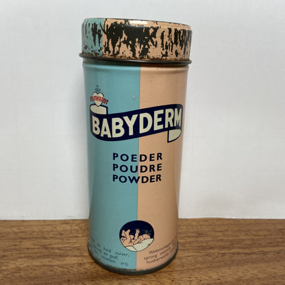 Vintage blikje babyderm poeder