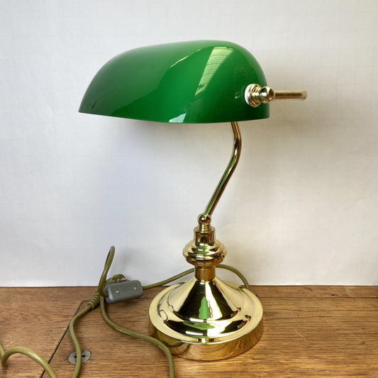 Groene notarislamp Qazqa