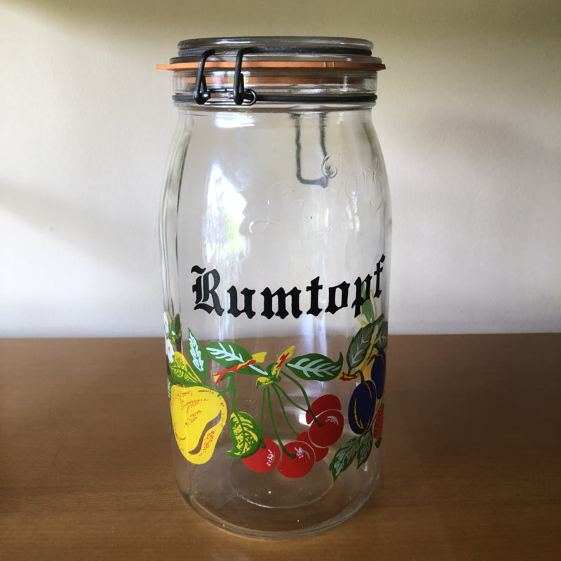 Vintage glazen rumtopf