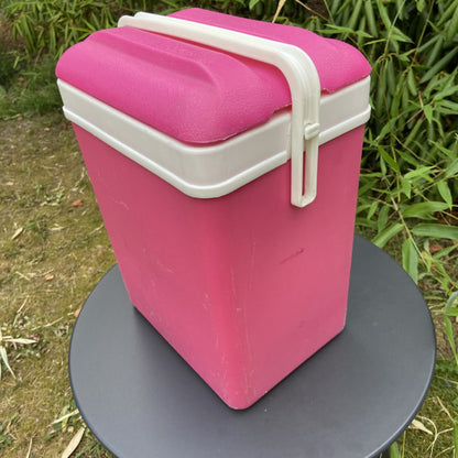 Vintage koelbox roze