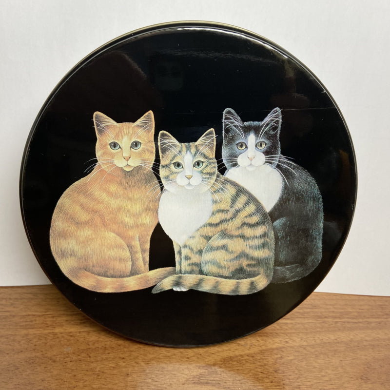 Vintage zwart rond kattenblik