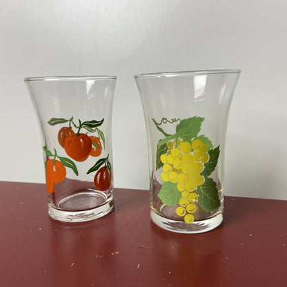 Vintage fruitglaasjes