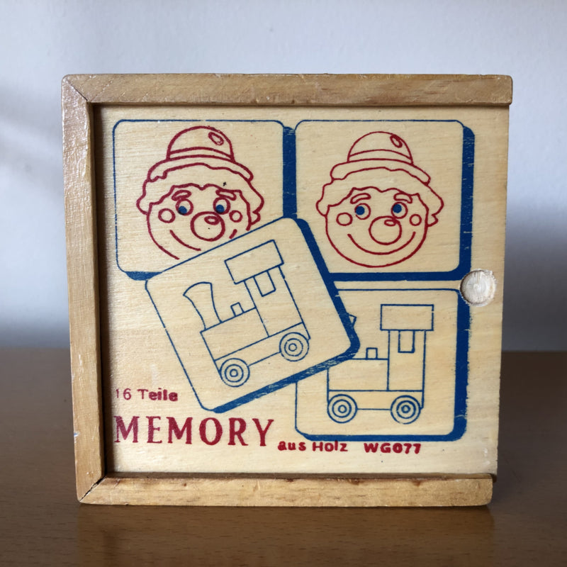 Vintage houten memory