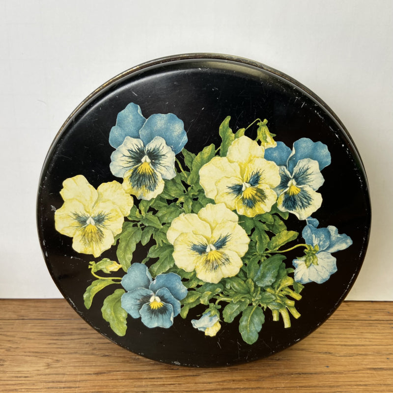Retro Rond Vintage rond blik violen – Tres' Vintage