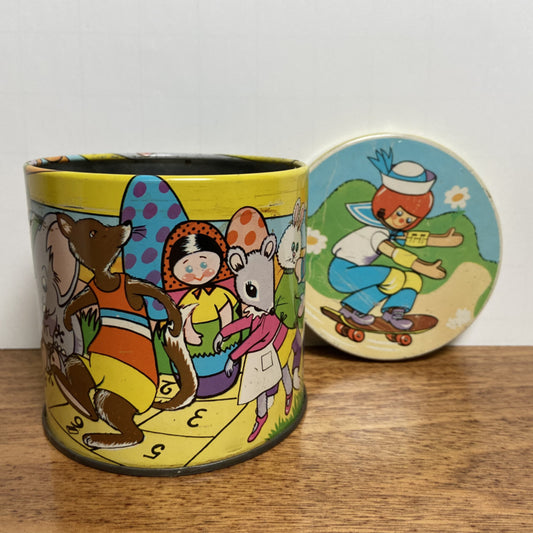 Blue bird vintage blik