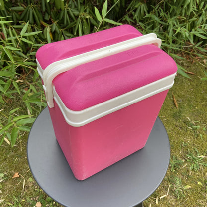 Vintage koelbox roze