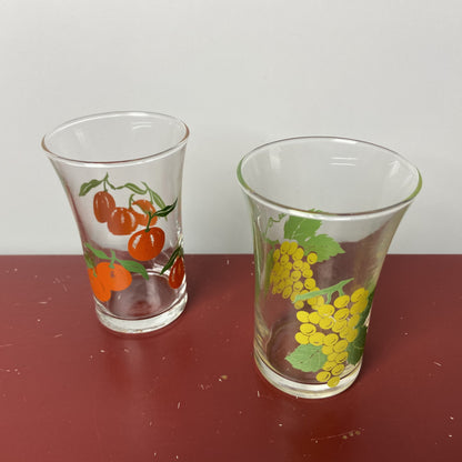 Vintage fruitglaasjes