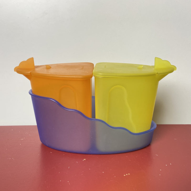 Vintage tupperware melk en suiker set