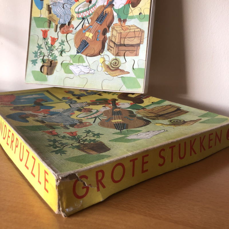 Vintage houten kinderpuzzel