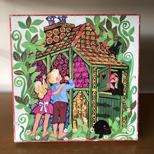 Vintage puzzel hans en grietje