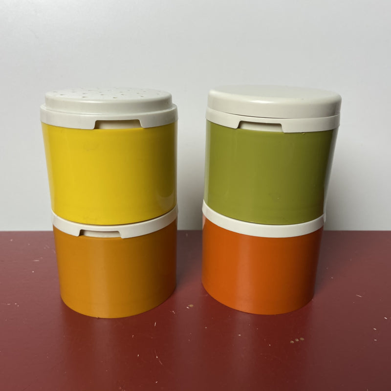 Vintage tupperware kruidenpotjes