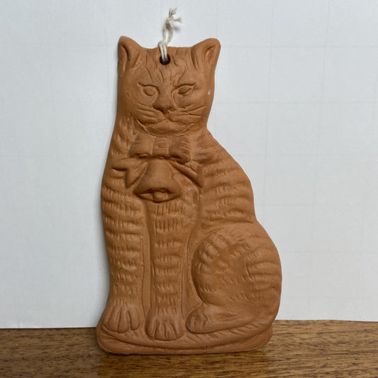 Vintage stenen katten hanger