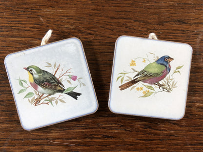 Vintage tegeltjes met vogels