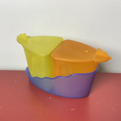 Vintage tupperware melk en suiker set